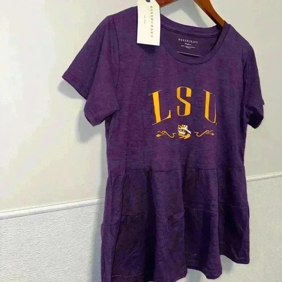 LSU Tigers Boxercraft Women’s Purple Willow Tee Louisiana State Uni/Medium - Picture 5 of 12